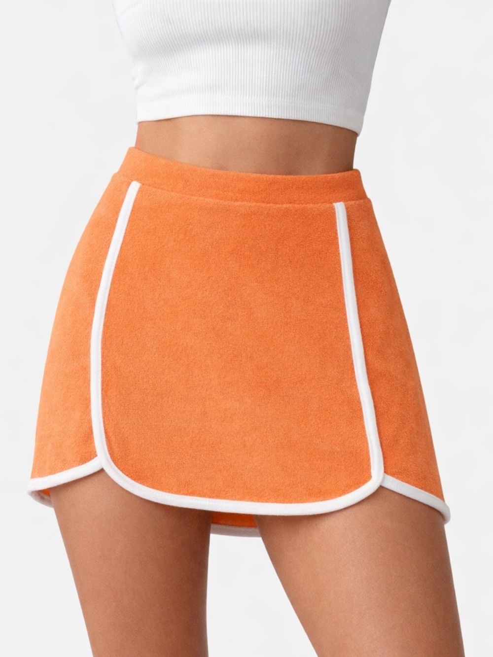Hollister Orange Terry Skirt